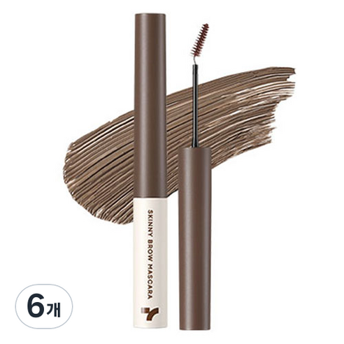 토니모리 아이톤 스키니 브로우 마스카라 3.5g, 02 애쉬 브라운, 6개