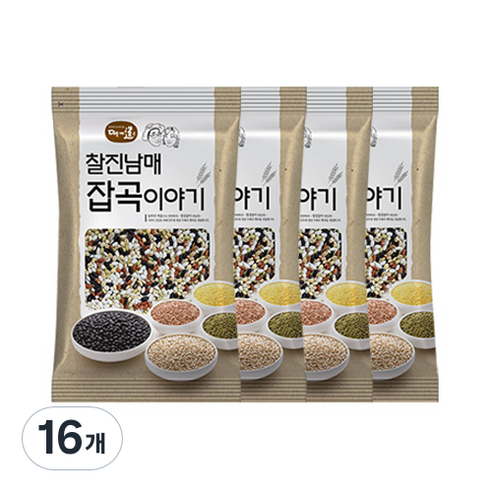 찰진남매 잡곡이야기 오색오미, 500g, 16개