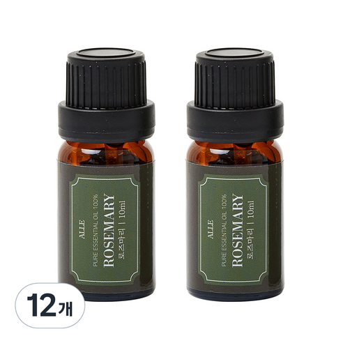 알레 비건 아로마 에센셜 오일 로즈마리, 10ml, 12개