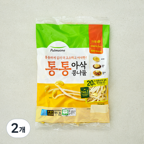 풀무원 GAP 인증 통통 아삭 콩나물, 300g, 2개