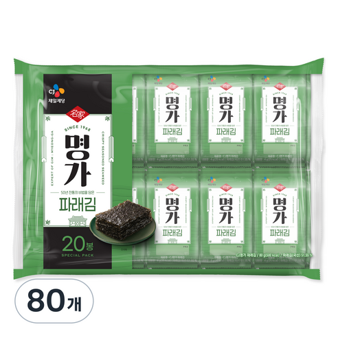 명가 파래김, 4g, 80개