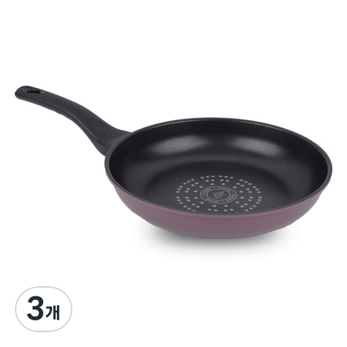 키친아트 프리미엄 파스텔 후라이팬, 26cm, 3개