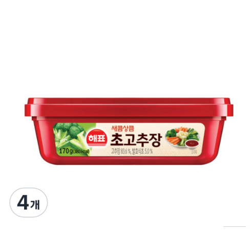 해표 순창궁 초고추장, 170g, 4개