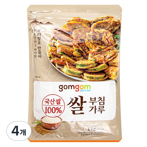 곰곰 쌀 부침가루, 1kg, 4개