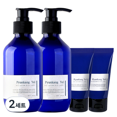 편강율 아토 로션 290ml x 2p + 여행용 로션 50ml + 워시 앤 샴푸 50ml 세트, 2세트