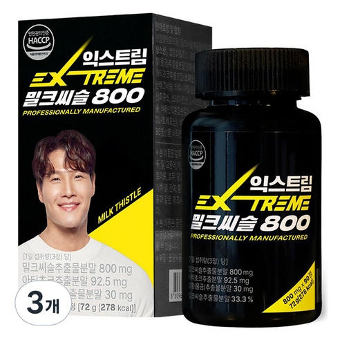 익스트림 밀크씨슬 800, 90정, 3개