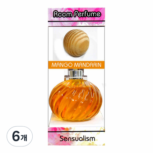센슈얼리즘 노블레스 룸퍼퓸 실내방향제 망고만다린, 6개, 50ml, 과일/트로피칼향
