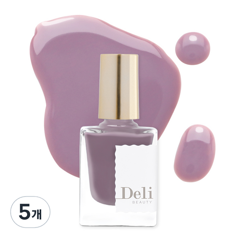 델리뷰티 딥시럽 루어인무드 네일컬러 10ml, MPK702 로즈 스모크, 5개