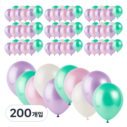 파티팡 라운드 풍선, 러블리민트(랜덤 발송), 200개입