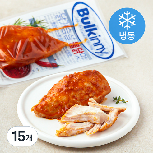 [로켓프레시] 벌키니 닭가슴살 불닭맛 (냉동), 100g, 1개입, 15개