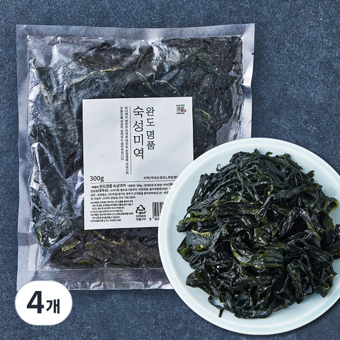 주일 완도명품 숙성미역, 300g, 4개