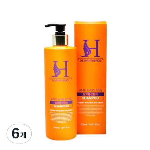 상은언니 덱스판테놀 샴푸, 500ml, 6개