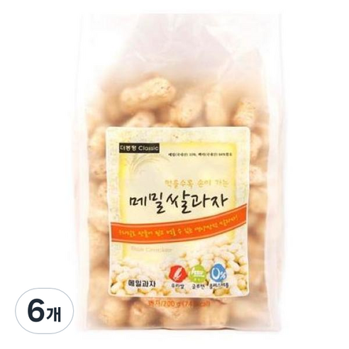 더봉평클래식 메밀쌀과자, 180g, 6개