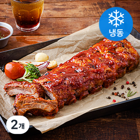 버뮤다 삼각지 시그니처 매운폭립 (냉동), 500g, 2개