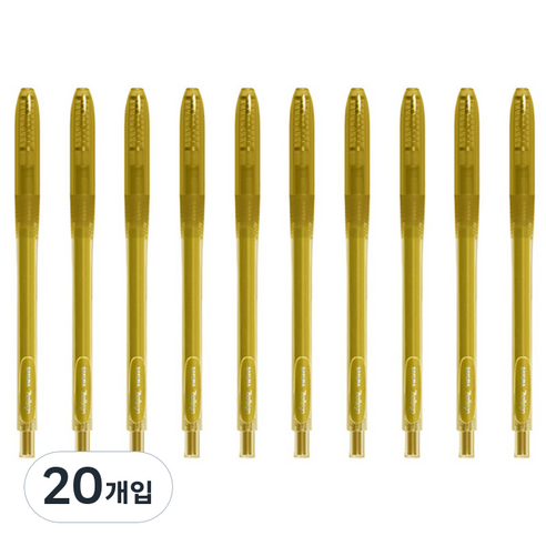 제브라 볼사인 젤잉크펜 0.6mm, 51 골드, 20개입