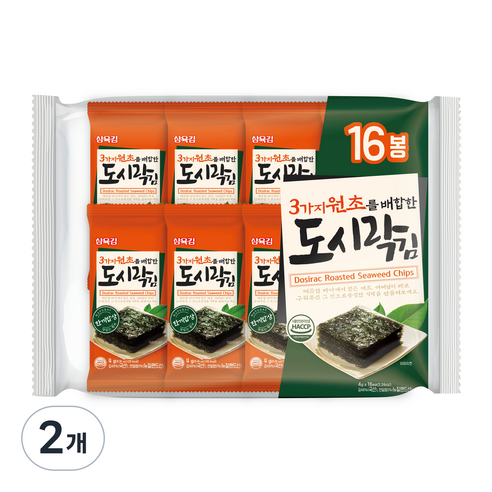 삼육김 도시락김 16p, 64g, 2개