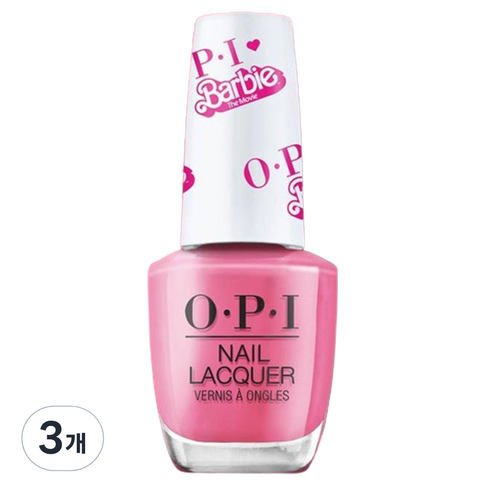 오피아이 네일락커 NLB018, Hi Barbie, 3개, 15ml