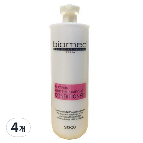 바이오메드 프로페셔널 프로테인 퓨리파잉 컨디셔너, 1500ml, 4개