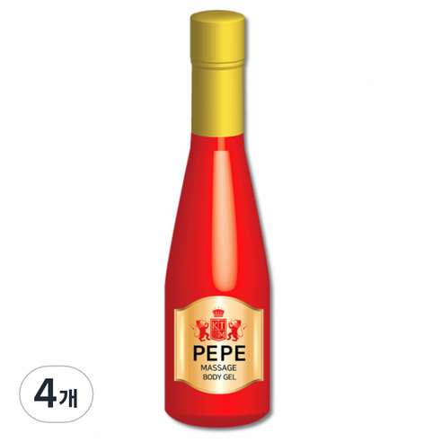 레드루비 페페 마사지젤, 4개, 270ml