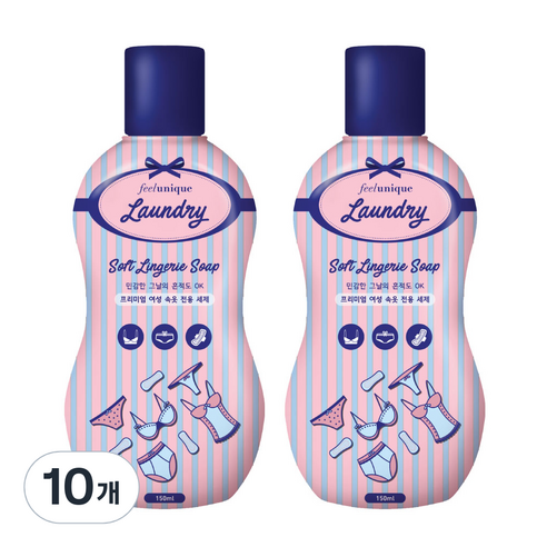 필루니크 런더리 소프트 란제리 솝 액상세제 본품, 150ml, 10개
