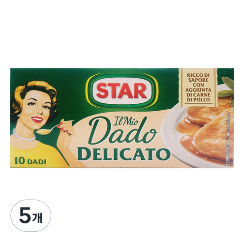 스타 다도 델리카토 치킨맛 조미료, 100g, 5개