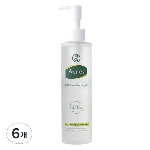 아크네스 4HA 딥 클렌징 오일, 190ml, 6개
