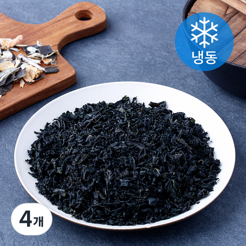 사랑해어 자른 미역 (냉동), 4개, 80g