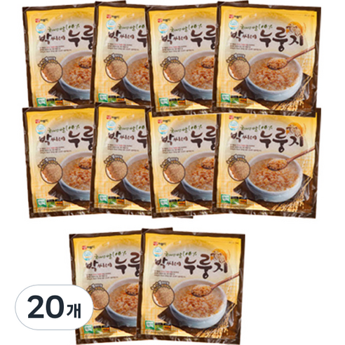 박씨네누룽지 쌀 누룽지, 150g, 20개