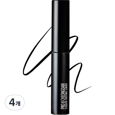 프로에잇청담 리퀴드 디파인 라이너 2.5ml, 블랙, 4개
