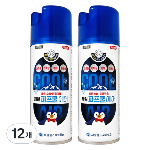제일헬스사이언스 파프쿨 에어 뿌리는파스 180ml, 12개, 1개입
