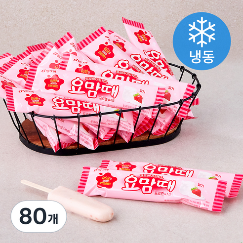 요맘때 바 딸기 (냉동), 70ml, 1개입, 80개