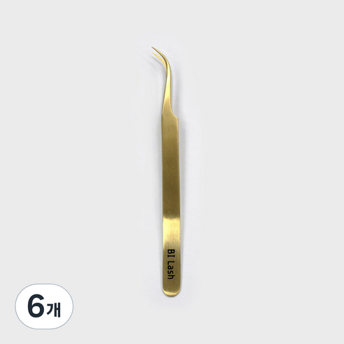 어스엔유 연장 속눈썹 핀셋 곡선형, 6개