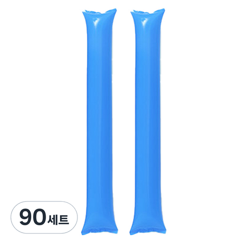 리빙다 막대응원풍선 세트, 블루, 90세트
