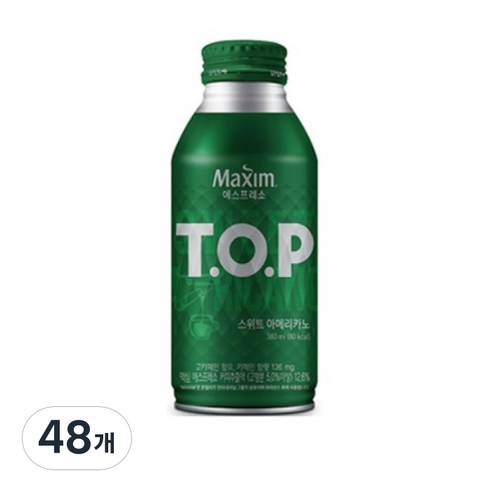 맥심 티오피 스위트 아메리카노 액상커피 275ml, 380ml, 48개