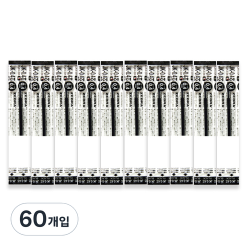 제브라 젤잉크 JK 리필심 0.4mm, 흑색, 60개