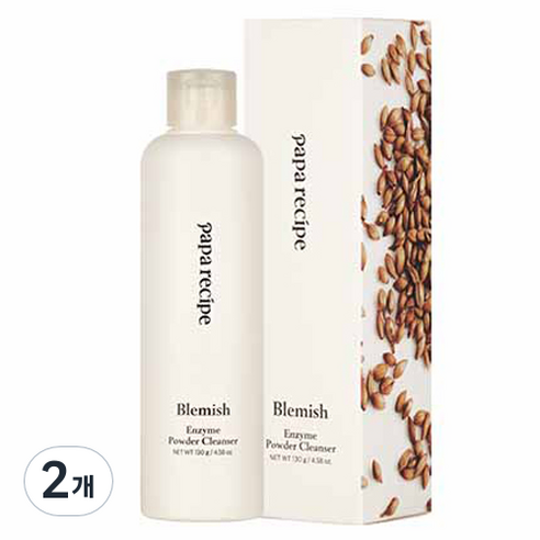 파파레서피 블레미쉬 효소 대용량 클렌징 파우더, 130g, 2개