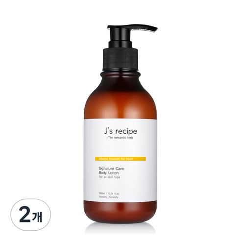 제이스레시피 시그니처 케어 바디로션, 300ml, 2개