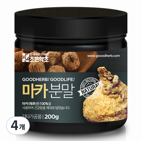조은약초 마카가루, 4개, 200g