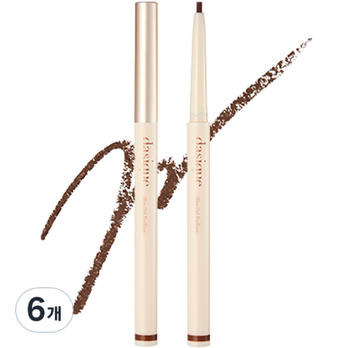 데이지크 슬림 젤 아이라이너 0.12g, 6개, 03 브라운