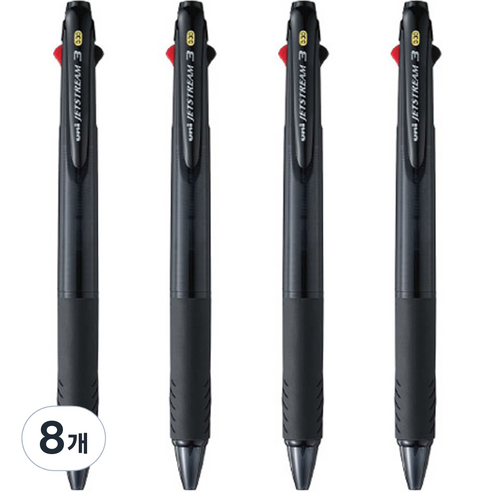 제트스트림 3색 볼펜 0.38mm, TB, 8개