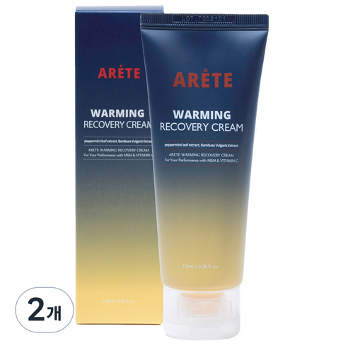 아레떼 워밍리커버리크림 스포츠크림, 2개, 100ml