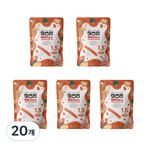 미쓰리 떡볶이 소스 1.5 단짠맛, 50g, 20개
