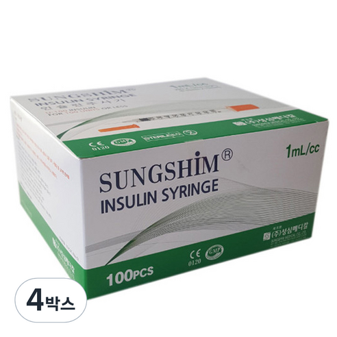 성심 인슐린 주사기 1ml, 400개
