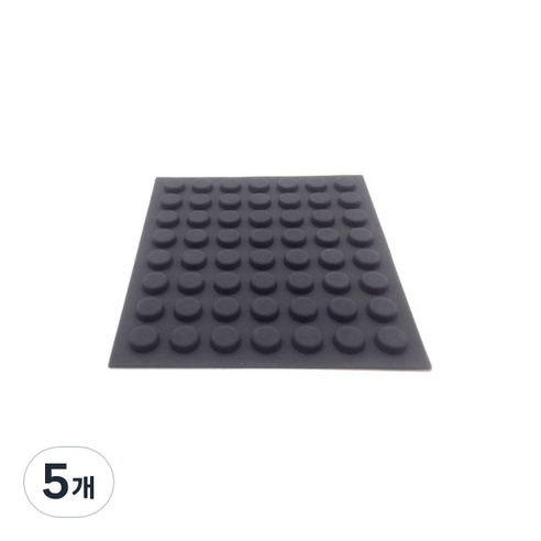 미끄럼방지 고무발 범폰 고무받침대 검정 A0021, 5개