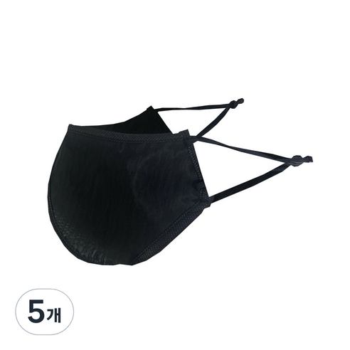 하하비샵 등산 방수 파스텔컬러 마스크 아동용 S, 1개입, 5개, 블랙