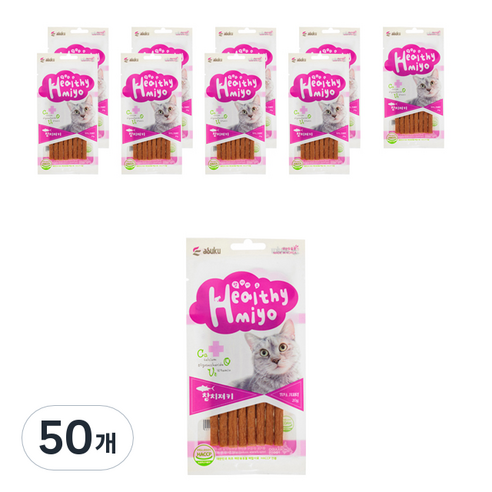 아스쿠 헬시묘 져키 20g, 참치, 50개