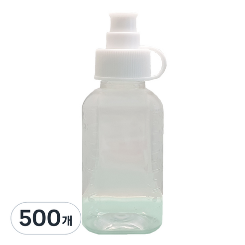 신도공업 일회용 안전뚜껑 약병 PET 딱딱이 30cc, 500개