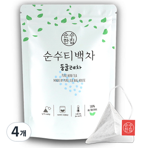 순수한집 둥굴레차 티백, 1g, 10개입, 4개