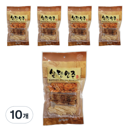 삼단안주 조미오징어, 50g, 10개