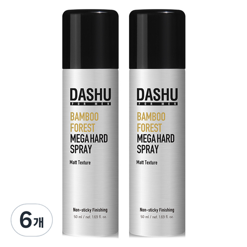 다슈 포 맨 밤부 포레스트 메가 하드 스프레이, 50ml, 6개